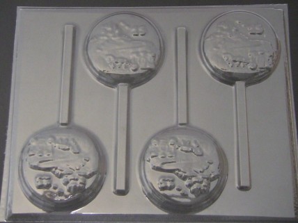 8507 Castle Carriage Sweet 15 Chocolate Candy Lollipop Mold